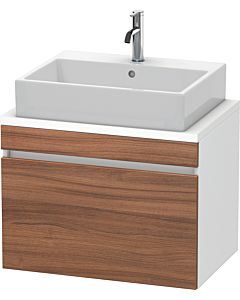 Duravit DuraStyle vanity unit DS530107918 70 x 47.8 cm, natural walnut / matt white, for console, 2000 pull-out