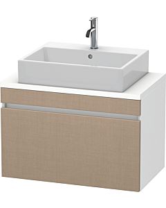 Duravit DuraStyle vanity unit DS530207518 80 x 47.8 cm, linen / matt white, for console, 2000 pull-out