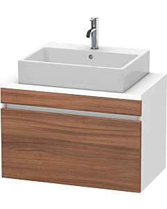 Duravit DuraStyle vanity unit DS530207918 80 x 47.8 cm, natural walnut / matt white, for console, 2000 pull-out