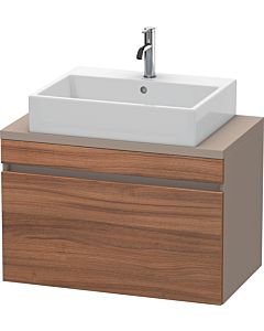 Duravit DuraStyle vanity unit DS530207943 80 x 47.8 cm, natural walnut / matt basalt, for console, 2000 pull-out