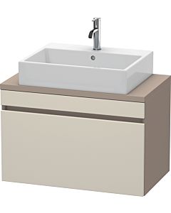 Duravit DuraStyle vasque DS530209143 80 x 47,8 cm, taupe / basalte mat, pour console, coulissant 2000