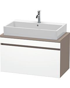Duravit DuraStyle Waschtisch-Unterschrank DS530301843 90 x 47,8 cm, weiß matt/basalt matt, für Konsole, 1 Auszug