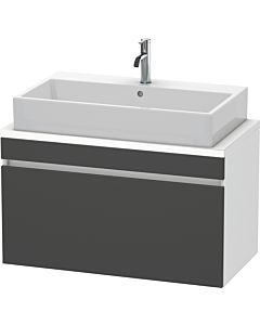 Duravit DuraStyle vasque match0 DS530304918 90 x 47,8 cm, graphite mat / blanc mat, pour console, coulissant 2000