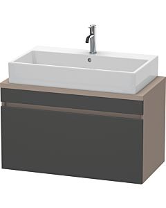 Duravit DuraStyle vasque match0 DS530304943 90 x 47,8 cm, graphite mat / basalte mat, pour console, coulissant 2000