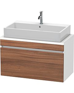 Duravit DuraStyle vanity unit DS530307918 90 x 47.8 cm, natural walnut / matt white, for console, 2000 pull-out