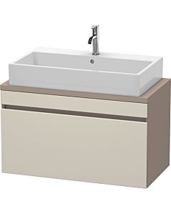 Duravit DuraStyle vasque match0 DS530309143 90 x 47,8 cm, taupe / basalte mat, pour console, coulissant 2000