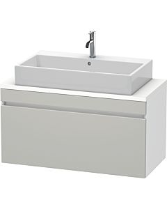Duravit DuraStyle Waschtisch-Unterschrank DS530400718 100 x 47,8 cm, betongrau/weiß matt, für Konsole, 1 Auszug