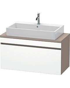 Duravit DuraStyle Waschtisch-Unterschrank DS530401843 100 x 47,8 cm, weiß matt/basalt matt, für Konsole, 1 Auszug