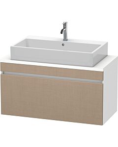 Duravit DuraStyle vanity unit DS530407518 100 x 47.8 cm, linen / matt white, for console, 2000 pull-out