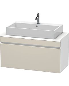 Duravit DuraStyle Waschtisch-Unterschrank DS530409118 100 x 47,8 cm, taupe/weiß matt, für Konsole, 1 Auszug