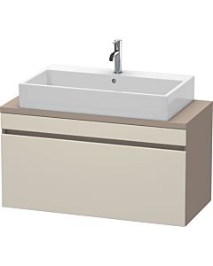 Duravit DuraStyle vanity unit DS530409143 100 x 47.8 cm, taupe / basalt matt, for console, 2000 pull-out