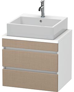 Duravit DuraStyle vanity unit DS530507518 60 x 47.8 cm, linen / matt white, for console, 2 drawers