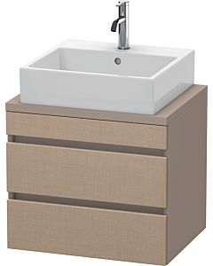 Duravit DuraStyle vanity unit DS530507543 60 x 47.8 cm, linen / matt basalt, for console, 2 drawers
