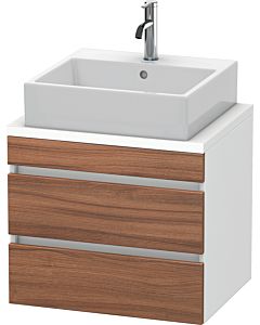 Duravit DuraStyle vanity unit DS530507918 60 x 47.8 cm, natural walnut / matt white, for console, 2 drawers