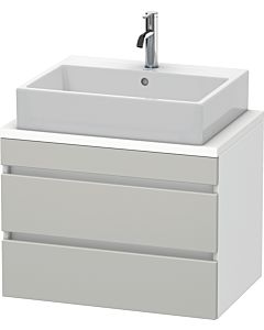 Duravit DuraStyle vanity unit DS530600718 70 x 47.8 cm, concrete gray / matt white, for console, 2 drawers