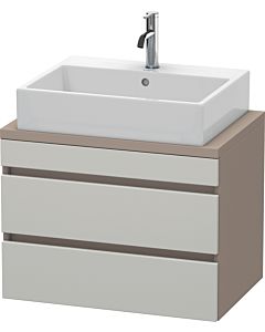 Duravit DuraStyle vanity unit DS530600743 70 x 47.8 cm, concrete gray / basalt matt, for console, 2 drawers