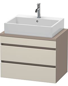 Duravit DuraStyle Waschtisch-Unterschrank DS530609143 70 x 47,8 cm, taupe/basalt matt, für Konsole, 2 Schubkästen