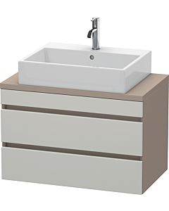 Duravit DuraStyle vanity unit DS530700743 80 x 47.8 cm, concrete gray / basalt matt, for console, 2 drawers
