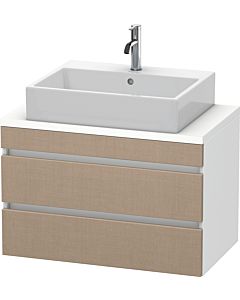 Duravit DuraStyle vanity unit DS530707518 80 x 47.8 cm, linen / matt white, for console, 2 drawers