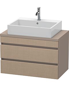 Duravit DuraStyle Waschtisch-Unterschrank DS530707543 80 x 47,8 cm, leinen/basalt matt, für Konsole, 2 Schubkästen