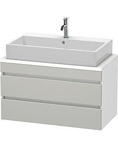 Duravit DuraStyle vanity unit DS530800718 90 x 47.8 cm, concrete gray / matt white, for console, 2 drawers