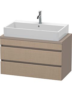 Duravit DuraStyle vanity unit DS530807543 90 x 47.8 cm, linen / matt basalt, for console, 2 drawers