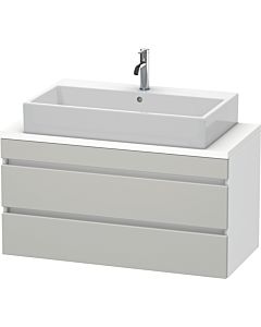 Duravit DuraStyle vanity unit DS530900718 100 x 47.8 cm, concrete gray / matt white, for console, 2 drawers