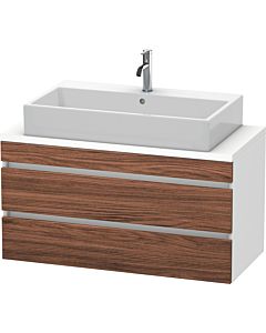 Duravit DuraStyle vanity unit DS530902118 100 x 47.8 cm, dark walnut / matt white, for console, 2 drawers