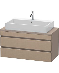 Duravit DuraStyle vanity unit DS530907543 100 x 47.8 cm, linen / matt basalt, for console, 2 drawers