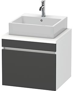 Duravit DuraStyle vanity unit DS531004918 60 x 54.8 cm, matt graphite / matt white, for console, 2000 pull-out