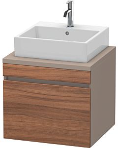 Duravit DuraStyle Waschtisch-Unterschrank DS531007943 60 x 54,8 cm, nussbaum natur/basalt matt, für Konsole, 1 Auszug