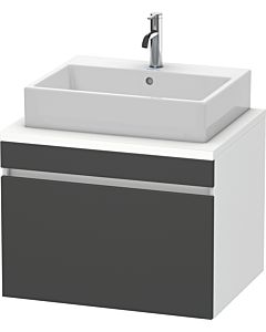 Duravit DuraStyle vanity unit DS531104918 70 x 54.8 cm, matt graphite / matt white, for console, 2000 pull-out