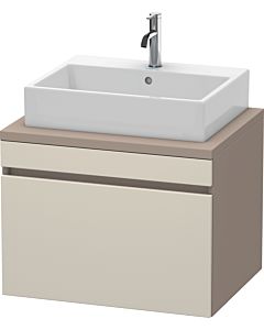 Duravit DuraStyle vanity unit DS531109143 70 x 54.8 cm, taupe / basalt matt, for console, 2000 pull-out
