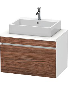 Duravit DuraStyle Waschtisch-Unterschrank DS531202118 80 x 54,8 cm, nussbaum dunkel/weiß matt, für Konsole, 1 Auszug