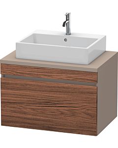 Duravit DuraStyle Waschtisch-Unterschrank DS531202143 80 x 54,8 cm, nussbaum dunkel/basalt matt, für Konsole, 1 Auszug