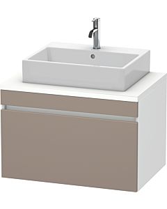 Duravit DuraStyle vasque DS531204318 80 x 54,8 cm, basalte mat / blanc mat, pour console, coulissant 2000