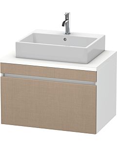 Duravit DuraStyle vasque DS531207518 80 x 54,8 cm, lin / blanc mat, pour console, coulissant 2000