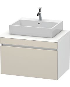 Duravit DuraStyle Waschtisch-Unterschrank DS531209118 80 x 54,8 cm, taupe/weiß matt, für Konsole, 1 Auszug