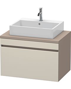 Duravit DuraStyle Waschtisch-Unterschrank DS531209143 80 x 54,8 cm, taupe/basalt matt, für Konsole, 1 Auszug