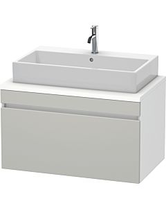 Duravit DuraStyle Waschtisch-Unterschrank DS531300718 90 x 54,8 cm, betongrau/weiß matt, für Konsole, 1 Auszug