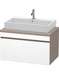 Duravit DuraStyle vanity unit DS531301843 90 x 54.8 cm, matt white / matt basalt, for console, 2000 pull-out