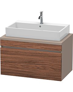 Duravit DuraStyle Waschtisch-Unterschrank DS531302143 90 x 54,8 cm, nussbaum dunkel/basalt matt, für Konsole, 1 Auszug