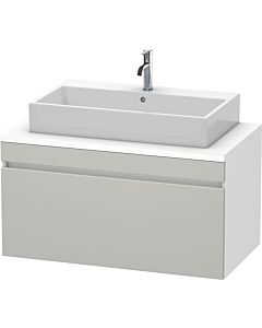 Duravit DuraStyle Waschtisch-Unterschrank DS531400718 100 x 54,8 cm, betongrau/weiß matt, für Konsole, 1 Auszug