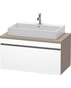 Duravit DuraStyle vanity unit DS531401843 100 x 54.8 cm, matt white / matt basalt, for console, 2000 pull-out