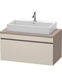 Duravit DuraStyle Waschtisch-Unterschrank DS531409143 100 x 54,8 cm, taupe/basalt matt, für Konsole, 1 Auszug