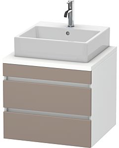 Duravit DuraStyle vasque DS531504318 60 x 54,8 cm, basalte mat / blanc mat, pour console, 2 tiroirs
