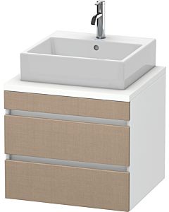 Duravit DuraStyle vasque DS531507518 60 x 54,8 cm, lin / blanc mat, pour console, 2 tiroirs