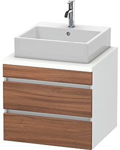 Duravit DuraStyle vasque DS531507918 60 x 54,8 cm, blanc naturel / match2 mat, pour console, 2 tiroirs