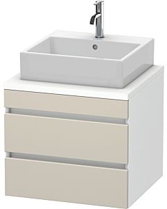Duravit DuraStyle vasque DS531509118 60 x 54,8 cm, taupe / blanc mat, pour console, 2 tiroirs