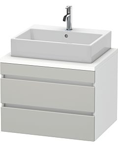 Duravit DuraStyle vanity unit DS531600718 70 x 54.8 cm, concrete gray / matt white, for console, 2 drawers